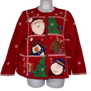 Reference Point IICardigan Sweater Womens Plus Szie 2X Christmas Holiday Ugly